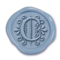 Apex Initial Adhesive Wax Seals #1155 Bundle with Stamp - Nostalgic Impressions