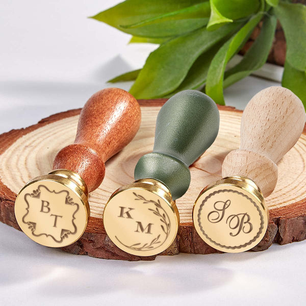 E - Z Monogram Maker: Create your Own 2 Initial Custom Wax Seal Stamp - Nostalgic Impressions