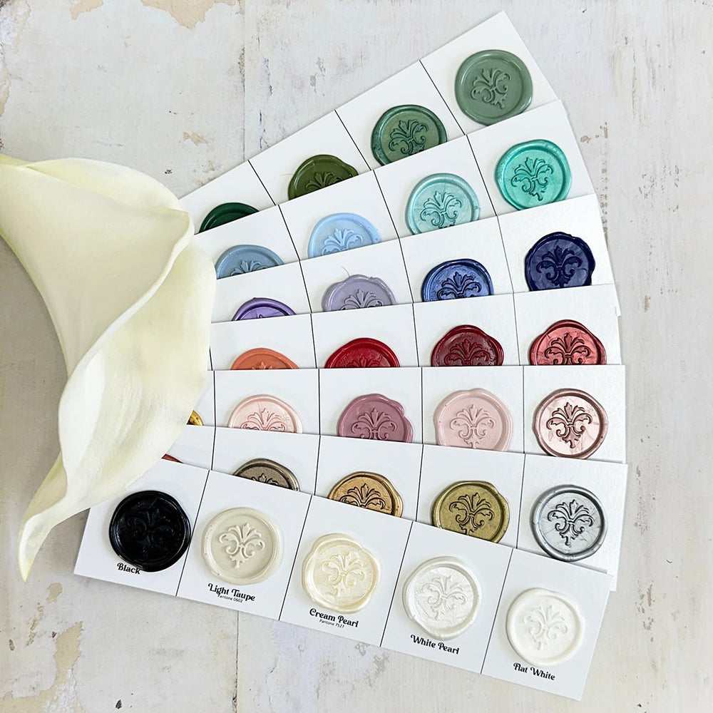 2025 Color Swatch Deck Adhesive Wax Seals - Nostalgic Impressions