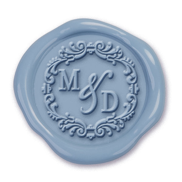 Ophelia Wedding Monogram Custom Wax Seal Stamp with Choice of Handle #3381 - Nostalgic Impressions