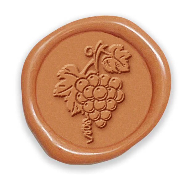Grapes Hand Pressed Adhesive Wax Seals #5012PNS - Nostalgic Impressions