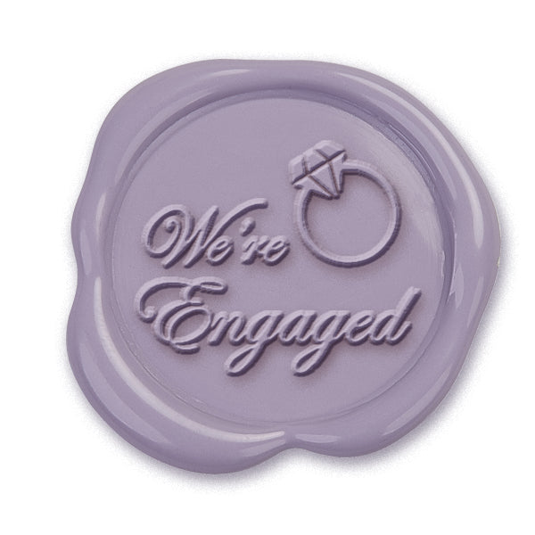We're Engaged Hand Pressed Adhesive Wax Seals #5068PNS