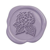Hydrangea Hand Pressed Adhesive Wax Seals #5156PNS - Nostalgic Impressions