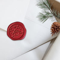 Nativity Christmas Wax Seal Stickers 8PK - Hand Pressed 1 1/4" - Nostalgic Impressions