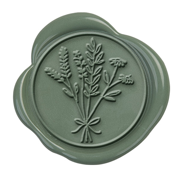 Wildflowers Wax Seal Stamp with Choice of Handle #LS591 - Nostalgic Impressions