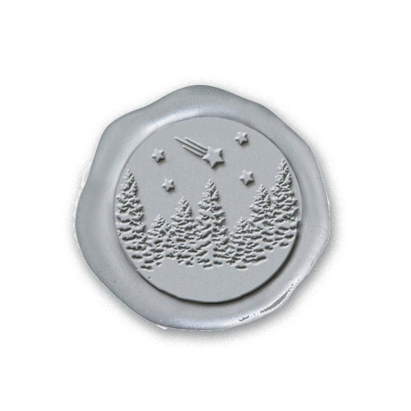 Winter Wonderland Adhesive Christmas Wax Seal Stickers 8PK - Hand Pressed 1 1/4" - Nostalgic Impressions
