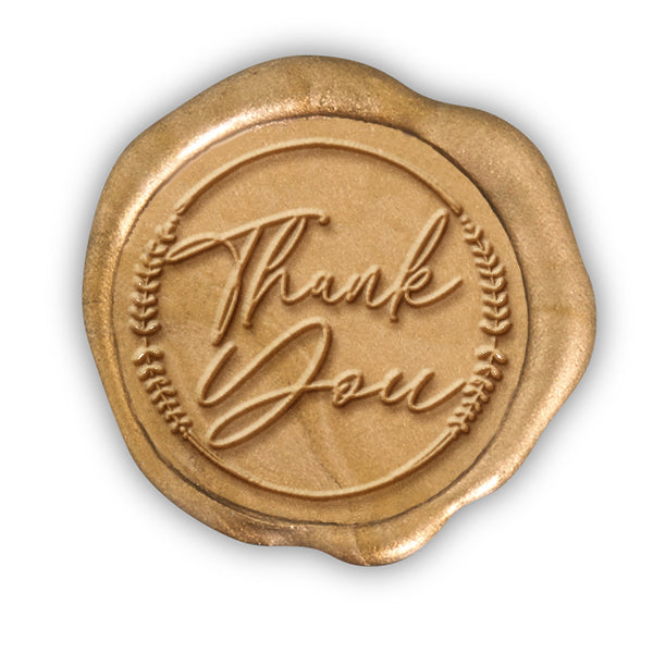 Thank You Hand Pressed Adhesive Wax Seals #7883PNS