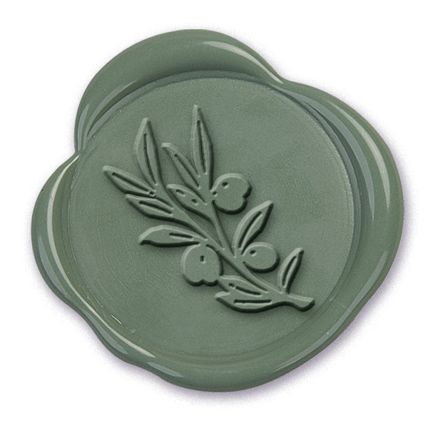 Olive Branch Wedding Motif Adhesive Wax Seals #8505 - Nostalgic Impressions