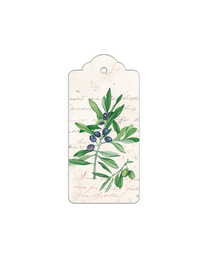 Olives Italian Gift Tags with String - Pack of 4 - Nostalgic Impressions