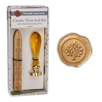 Murano Glass Handle Wax Seal Kit with popular symbols - Nostalgic Impressions