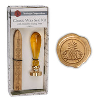 Murano Glass Handle Wax Seal Kit with popular symbols - Nostalgic Impressions