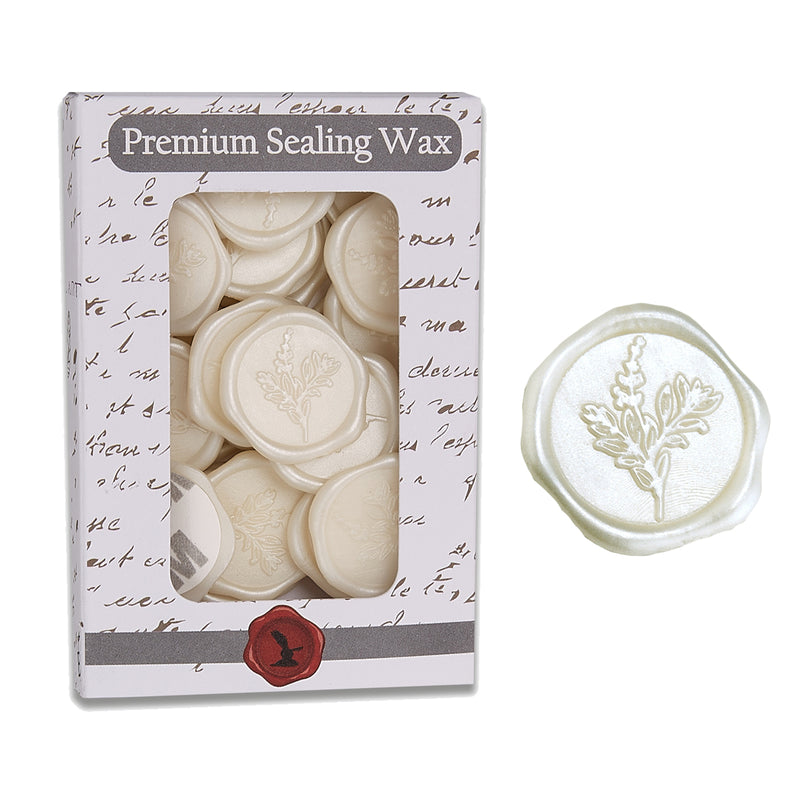 Botanical Wedding Adhesive Wax Seal Quick-Ship Stickers 25PK