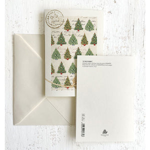 Christmas Trees Italian Note Cards Boxed Sets 4x6" - by Tassotti Italy 8/8 - Nostalgic Impressions