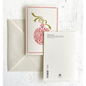 Christmas Ornament Italian Note Cards Boxed Sets 4x6" - by Tassotti Italy 8/8 - Nostalgic Impressions