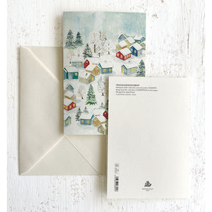Christmas Village Italian Note Cards Boxed Sets 4x6" - by Tassotti Italy 8/8