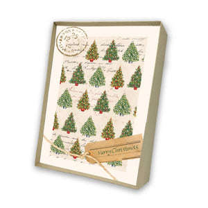Christmas Trees Italian Note Cards Boxed Sets 4x6" - by Tassotti Italy 8/8 - Nostalgic Impressions