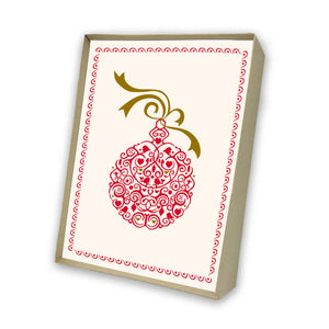 Christmas Ornament Italian Note Cards Boxed Sets 4x6" - by Tassotti Italy 8/8 - Nostalgic Impressions
