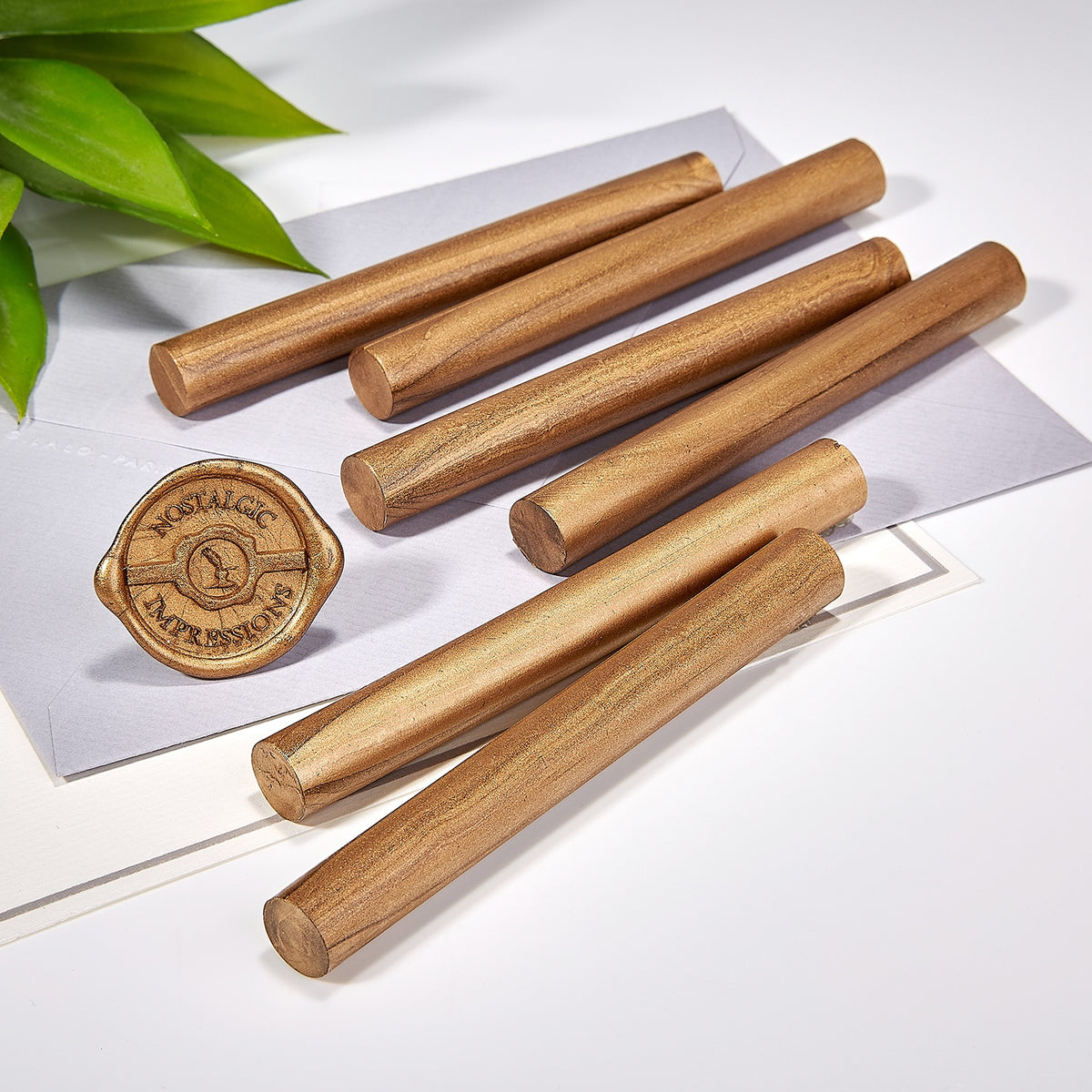 Classic Gold Premium Glue Gun Sealing Wax - Pack of 6 - Nostalgic Impressions