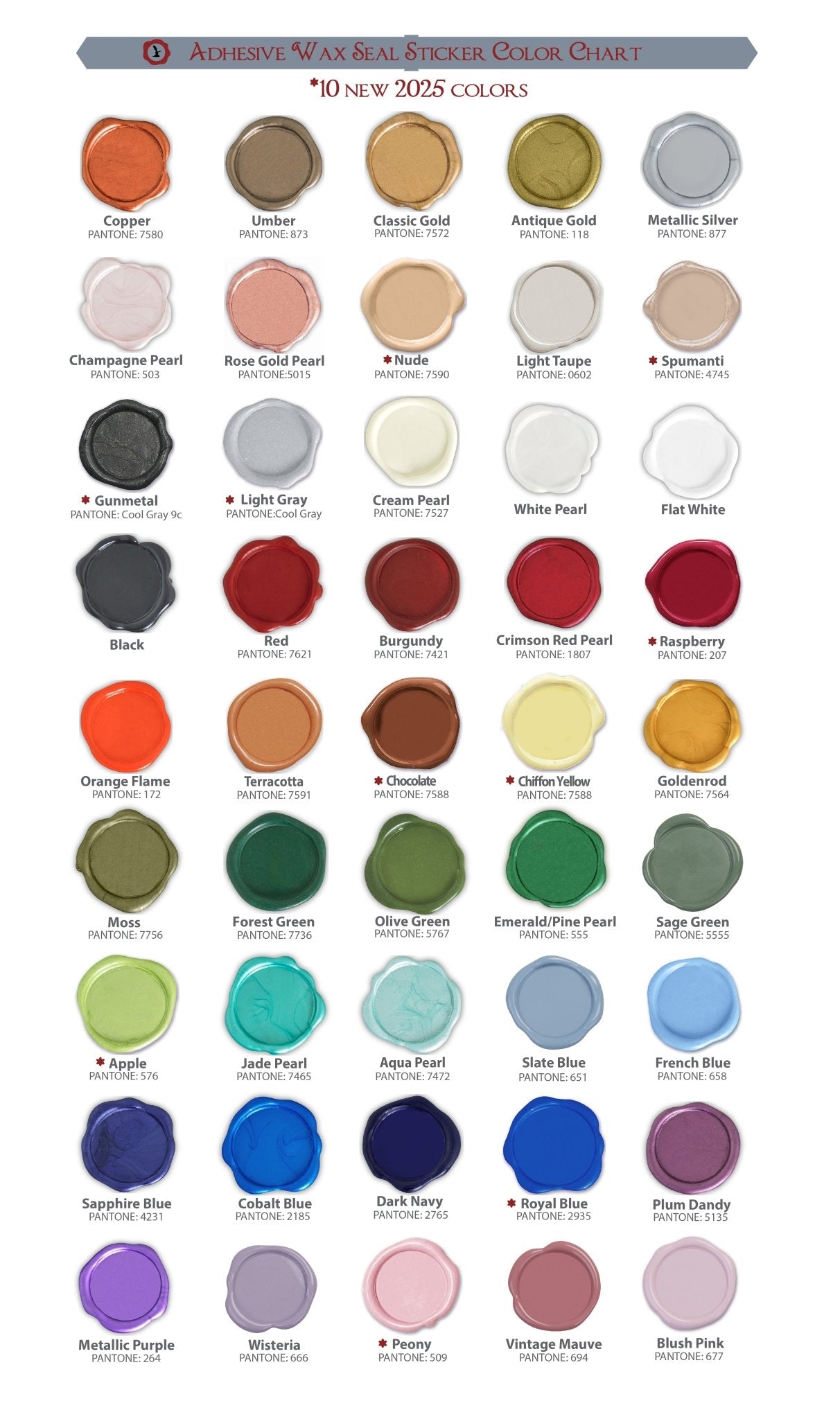Open Me Hand Pressed Square Adhesive Wax Seals #8823PNS - Nostalgic Impressions