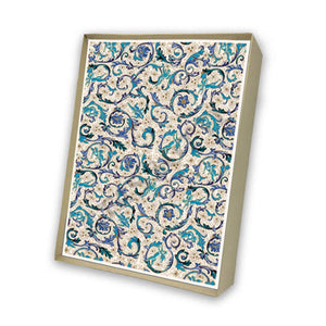 Italian Note Cards Boxed Sets 4x6" - Florentia Azzure - By Tassotti Italy 8/8 - Nostalgic Impressions