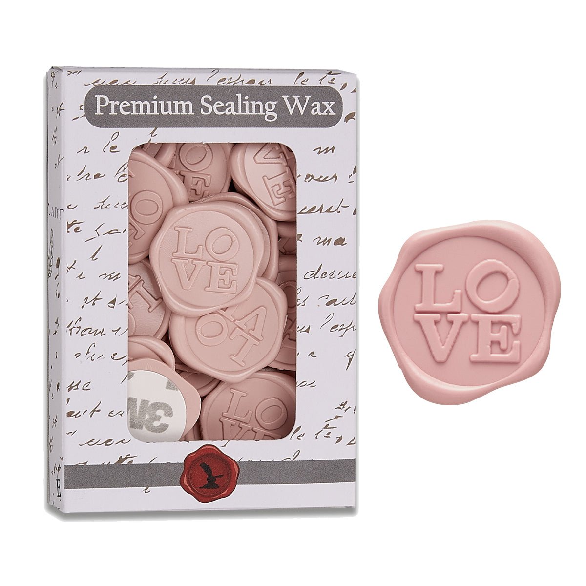 Love Adhesive Wax Seal Quick - Ship Stickers 25PK - 7 Colors - Nostalgic Impressions