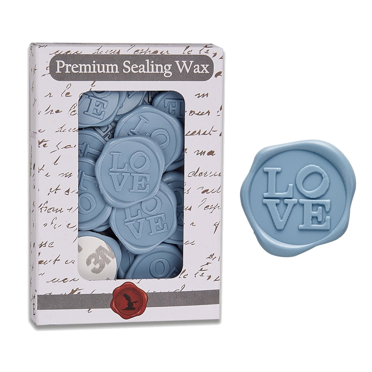 Love Adhesive Wax Seal Quick - Ship Stickers 25PK - 7 Colors - Nostalgic Impressions