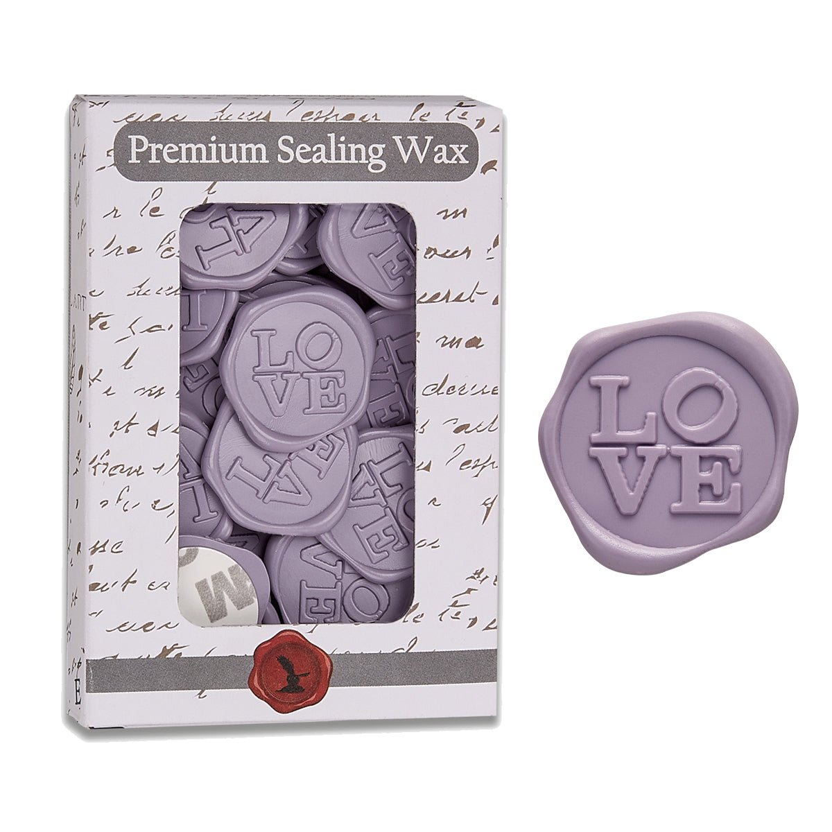 Love Adhesive Wax Seal Quick - Ship Stickers 25PK - 7 Colors - Nostalgic Impressions