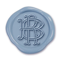 Intertwined Monogram Adhesive Wax Seals Baelon Outline LS245BA Bundle with Stamp - Nostalgic Impressions