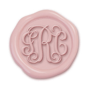 Intertwined Monogram Adhesive Wax Seals Vine LS245TI Bundle with Stamp - Nostalgic Impressions