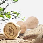 Intertwined University 2 Letter Monogram Custom Wax Seal Stamp with Rosewood Wood Handle - Nostalgic Impressions