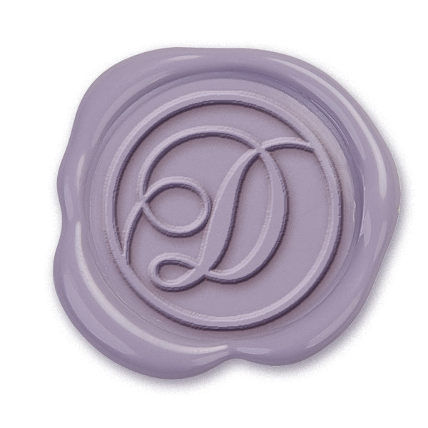 Calligraphy Circle Custom Initial Custom Wax Seal Stamp with choice of Handle #LS640CH