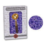 Metallic Purple Premium Sealing Wax Beads by Color  with spoon