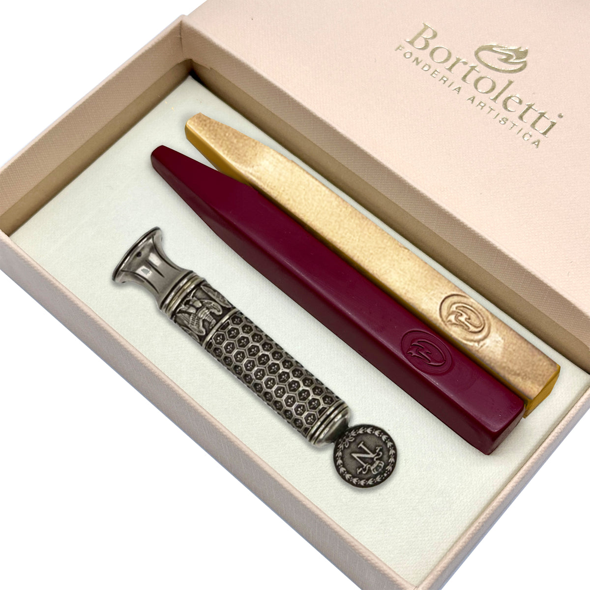 Napoleon Bonaparte Wax Seal Stamp with your Initial - Handcrafted in Italy - Nostalgic Impressions