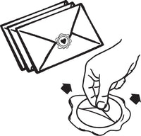 Infinity Heart Hand Pressed Adhesive Wax Seals #R893PNS - Nostalgic Impressions