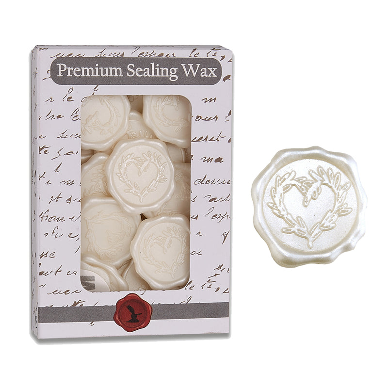 Branch Heart Wedding Adhesive Wax Seal Quick-Ship Stickers 25PK