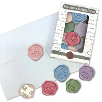Love Adhesive Wax Seal Quick - Ship Stickers 25PK - 7 Colors - Nostalgic Impressions
