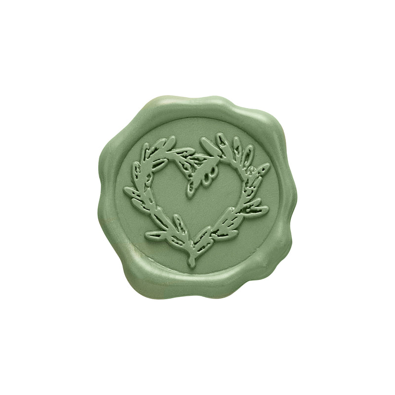 Branch Heart Wedding Adhesive Wax Seal Quick-Ship Stickers 25PK-7 Colors