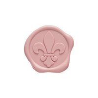 Fleur de Lis Adhesive Wax Seal Quick - Ship Stickers 25PK - 6 Colors - Nostalgic Impressions