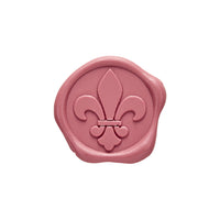 Fleur de Lis Adhesive Wax Seal Quick - Ship Stickers 25PK - 6 Colors - Nostalgic Impressions