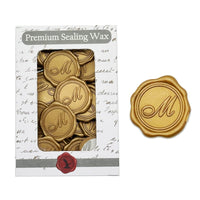 Initial Adhesive Wax Seal Quick - Ship Stickers 25PK - Nostalgic Impressions