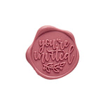 You're Invited Adhesive Wax Seal Quick-Ship Stickers 25PK-6 Colors