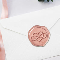 Infinity Heart Hand Pressed Adhesive Wax Seals #R893PNS - Nostalgic Impressions