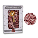 Rose Gold Premium Sealing Wax Beads by Color with spoon