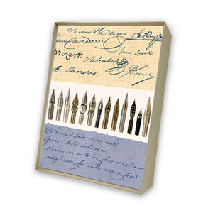 Calligraphy Italian Note Cards Boxed Sets 4x6" - by Tassotti Italy 8/8 - Nostalgic Impressions