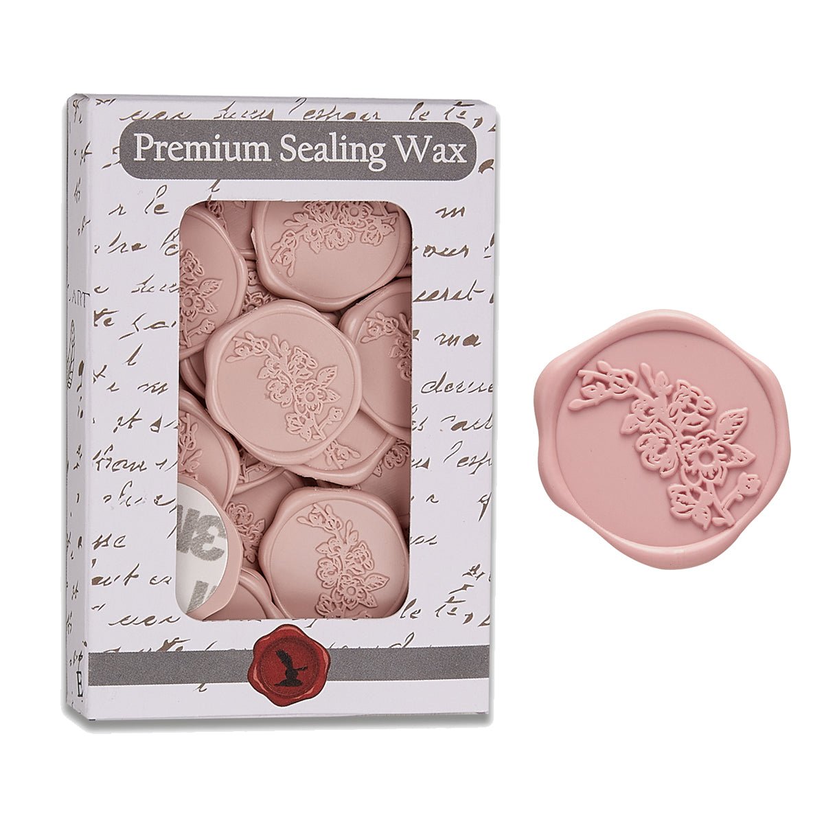 Sweet Magnolia Wedding Adhesive Wax Seal Quick - Ship Stickers 25PK - 6 Colors - Nostalgic Impressions