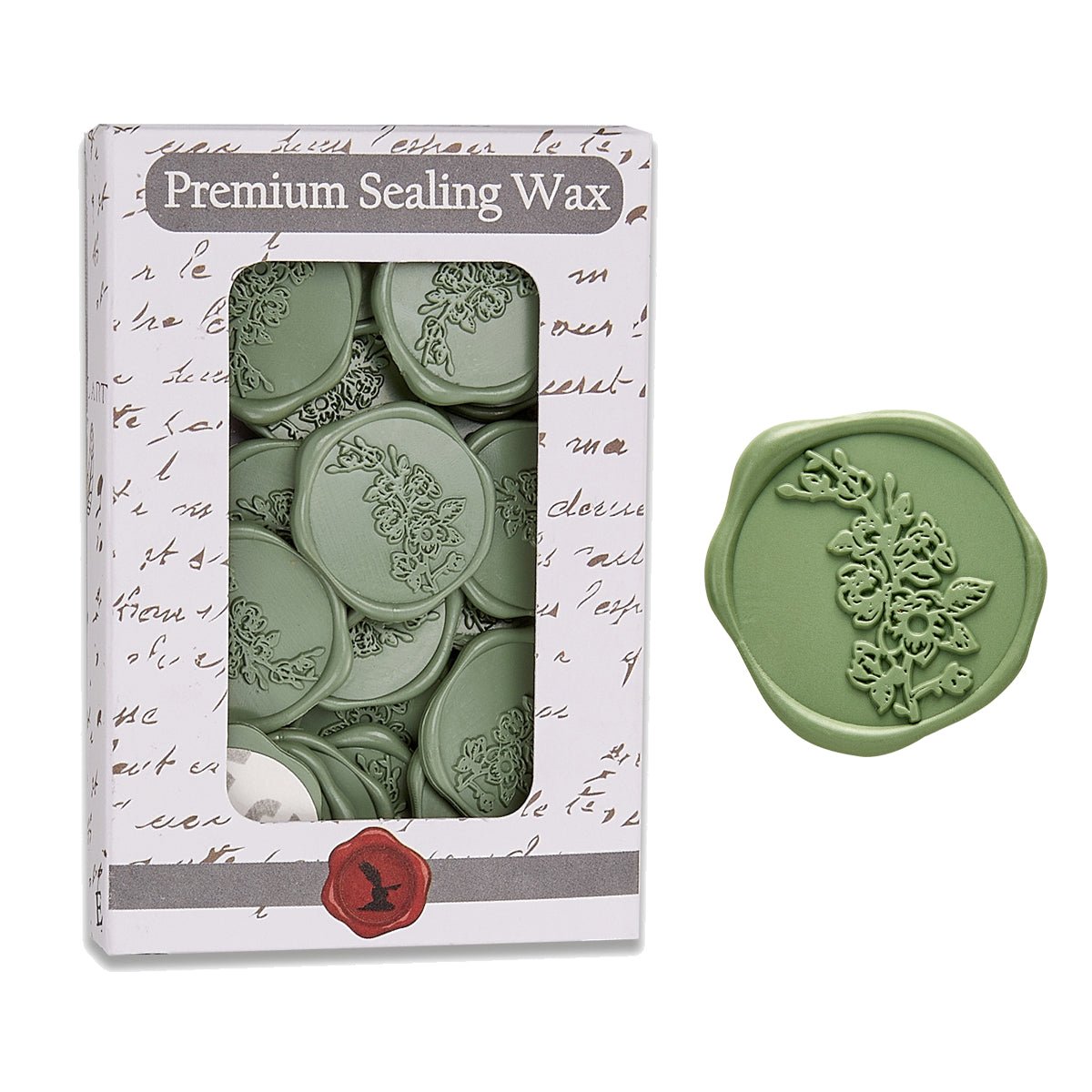 Sweet Magnolia Wedding Adhesive Wax Seal Quick - Ship Stickers 25PK - 6 Colors - Nostalgic Impressions