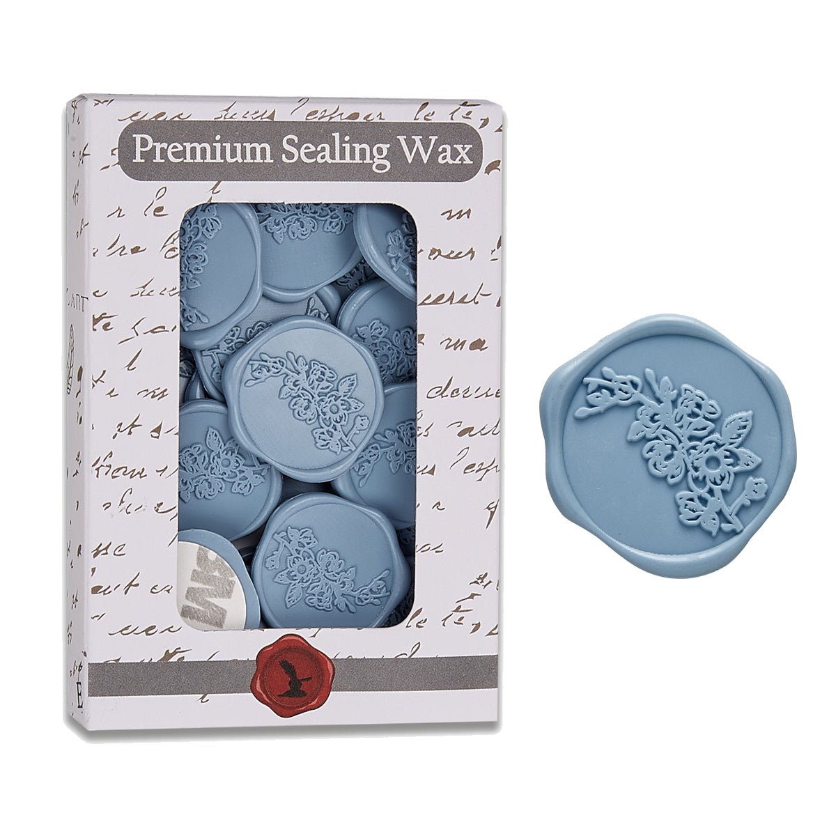 Sweet Magnolia Wedding Adhesive Wax Seal Quick - Ship Stickers 25PK - 6 Colors - Nostalgic Impressions