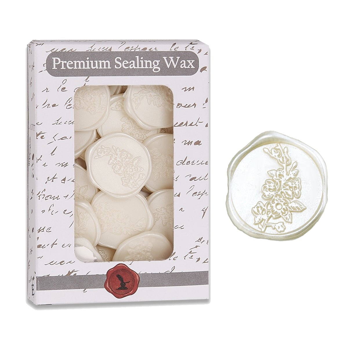 Sweet Magnolia Wedding Adhesive Wax Seal Quick - Ship Stickers 25PK - 6 Colors - Nostalgic Impressions
