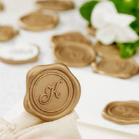 Initial Adhesive Wax Seal Quick - Ship Stickers 25PK - Nostalgic Impressions