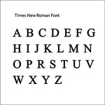 Times New Roman Font Chart - Nostalgic Impressions